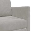 vidaXL Folding Sofa Bed Light Grey 124 x 71 x 78 cm Velvet