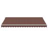 vidaXL Manual Retractable Awning Brown 450x350 cm