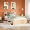 vidaXL Bookcase Bed without Mattress 150x200 cm King Size Solid Wood Pine