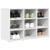 vidaXL Shoe Cabinet with Shelf White 77.5 x 30 x 51 cm Engineered Wood