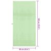 vidaXL Sports Towels 2 pcs Green 180 x 90 cm Polyester and polyamide