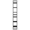 vidaXL 6-Tier Book Cabinet Black 40x30x210 cm Engineered Wood