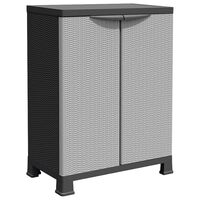 vidaXL Plastic Cabinet 68x39x92 cm Rattan Design