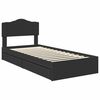 vidaXL Storage Bed with Headboard Black 70 x 190 cm Engineered Wood