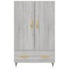 vidaXL Highboard Grey Sonoma 69.5x31x115 cm Engineered Wood