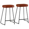 vidaXL Bar Stools 2 pcs Dark Brown 41x29x62 cm