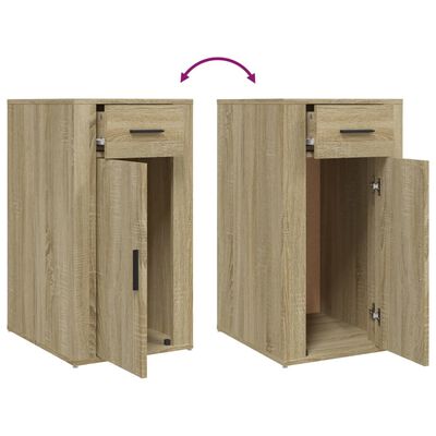 vidaXL Desk Cabinet Sonoma Oak 40x49x75 cm Engineered Wood