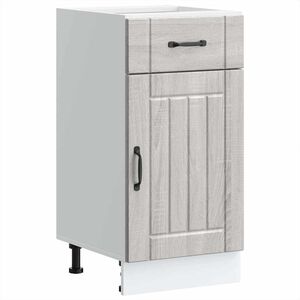 vidaXL Kitchen Base Cabinet "Lucca" Grey Sonoma Engineered Wood