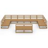 vidaXL 12 Piece Garden Lounge Set Solid Pinewood