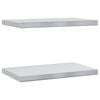 vidaXL Wall Shelves 2 pcs 50x30 cm Silver Stainless Steel