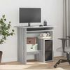 vidaXL Desk Grey Sonoma 80x45x74 cm Engineered Wood