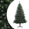 vidaXL Artificial Hinged Christmas Tree 150 cm PVC and Metal Frosted