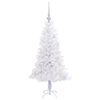 vidaXL Artificial Christmas Tree with Stand White 120 cm PVC and Steel