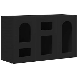 vidaXL Sideboard Black 100 x 35 x 59 cm Engineered Wood