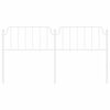 vidaXL Metal Replace Headboard White 180 cm