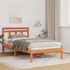 vidaXL Bed Frame Brown 80 x 200 cm Solid Pine Wood