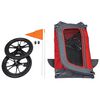Animal Boulevard Pet Bike Trailer L 130x80x90 cm Red and Grey