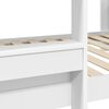 vidaXL Bunk Bed for Kids White 90 x 200 cm Engineered Wood