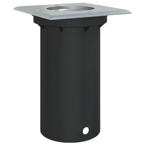 vidaXL Outdoor Ground Light Square Black 10.5x10.5cm Die-cast Aluminium
