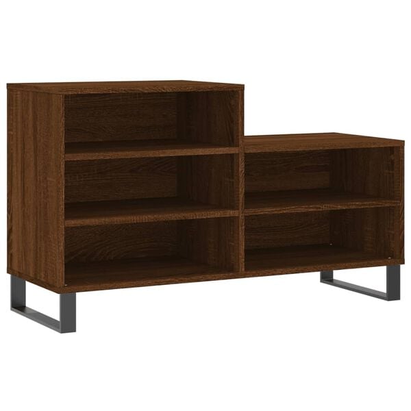 vidaXL Shoe Cabinet Brown Oak 102x36x60 cm Engineered Wood