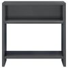 vidaXL Bedside Cabinet High Gloss Grey 40x30x40 cm Engineered Wood