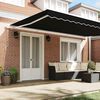 vidaXL Awning Manual Black 500 x 300 x 165 cm Polyester and Metal