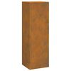 vidaXL Plant Stand 3 pcs Rusty Weather Steel