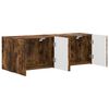 vidaXL TV Wall Cabinet Wall-mounted 2 pcs Smoked Oak 59.5 x 31 x 40 cm