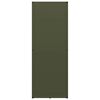 vidaXL Firewood Rack Olive Green 40x30x80 cm Cold-rolled steel