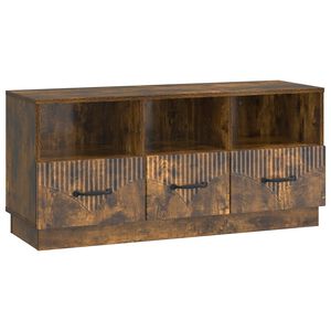 vidaXL TV Cabinet Smoked Oak 102 x 34.5 x 47 cm Engineered Wood