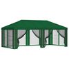 vidaXL Gazebo Cover with Sidewalls 6 x 3 m Green Polyester 190