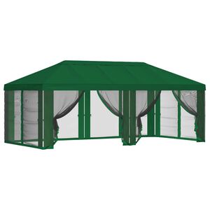 vidaXL Gazebo Cover with Sidewalls 6 x 3 m Green Polyester 190