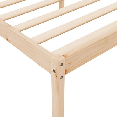 vidaXL Bed Frame 120x190 cm Small Double Solid Wood Pine