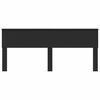vidaXL Headboard Black Oak 200 cm Engineered wood