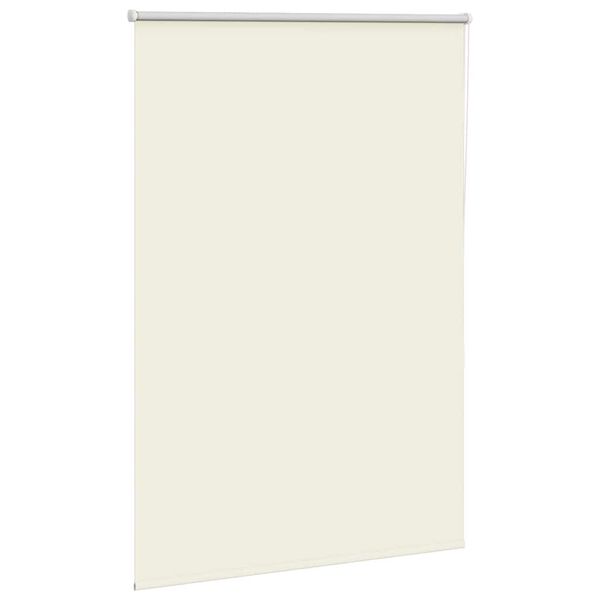 vidaXL Roller Blind Blackout Off White 115x150 cm Fabric Width 110.7 cm Polyester