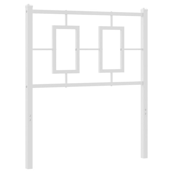 vidaXL Metal Replace Headboard White 75 cm