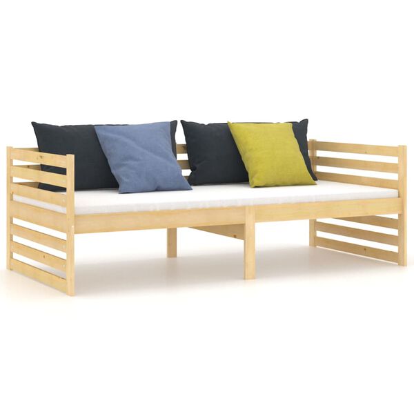vidaXL Day Bed without Mattress Solid Wood Pine 90x200cm