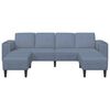 vidaXL Fabric Sofa with Cushion Blue Corduroy fabric