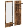 vidaXL Wall-Mounted Coat Rack with Shelf Smoked Oak 70 x 10 x 90 cm