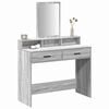 vidaXL Dressing Table Grey Sonoma 100 x 41 x 140 cm Engineered Wood