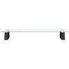 vidaXL Monitor Stand Black 60x20x8 cm Tempered Glass and Metal