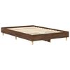 vidaXL Bed Frame No Mattress Brown Oak 135x190 cm Double Engineered Wood