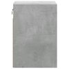 vidaXL Wall-mounted Bedside Cabinet with LED Lights Concrete Grey
