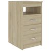 vidaXL Drawer Cabinet Sonoma Oak 40x50x76 cm Engineered Wood