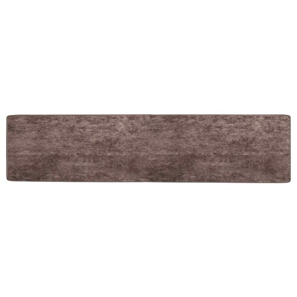 vidaXL Rug Runner MARSA Grey 400 x 50 cm Polyester and PVC
