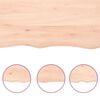 vidaXL Wall Shelf 80x40x2 cm Untreated Solid Wood Oak