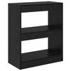 vidaXL Book Cabinet Black Oak 60 x 30 x 72 cm Engineered Wood