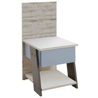 FMD Bedside Table with 1 Drawer 34.2x39x69 cm Sand Oak