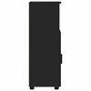 vidaXL Bathroom Cabinet Black 30 x 35 x 95 cm Engineered wood & Metal
