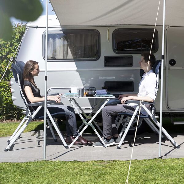 Campart Travel Camping Roll-Up Table Texas Aluminium 110x70x70 cm